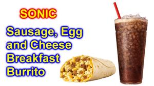 Sausage, Egg & Cheese Breakfast Burrito