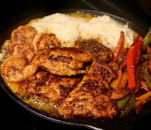 Sizzling Chicken & Shrimp