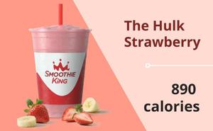 The Hulk Strawberry Smoothie (20oz)