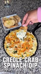 Creole Crab & Spinach Dip