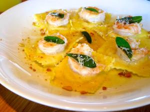 Ravioli & Prawn Trio
