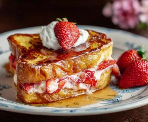 Strawberry Avalanche French Toast