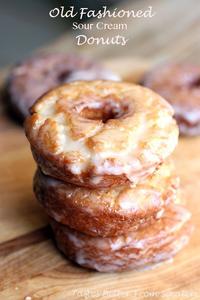 Sour Cream Glazed Doughnut