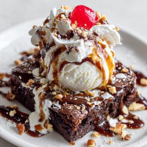 Chocolate Brownie Sundae