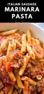 Italian Sausage Marinara Pasta