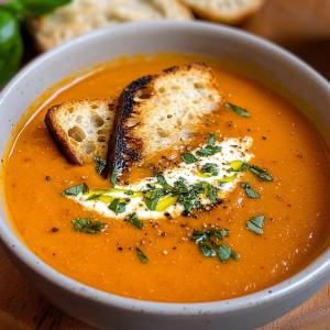 Roasted Garlic Tomato Soup