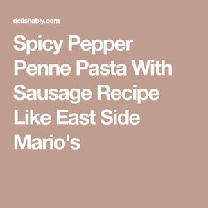 Sausage & Peppers Penne