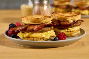 Kids French Toast with Bacon