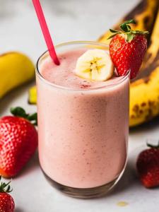 Strawberry Banana Boost Smoothie (16 oz)