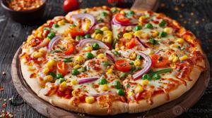 Vegetarian Pizza (1 Slice, Large)