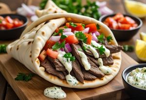 Donair Pizza (1 Slice, Large)