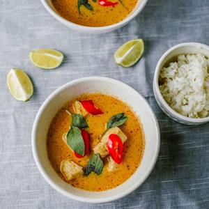 Red Curry with Chicken and Rice