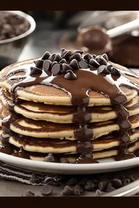Chocolate Chocolate Chip Pancakes (Full Stack)