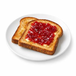 Whole Wheat Toast with Butter & Jam