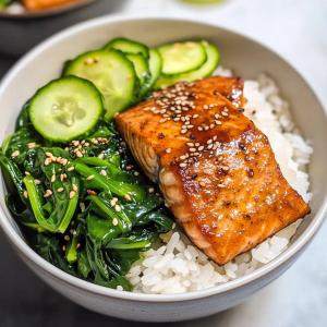 Miso Glazed Salmon Bowl