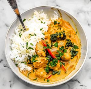 Thai Coconut Curry Chicken Bowl