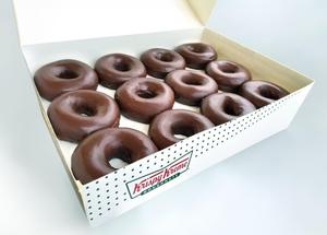 Chocolate Iced Glazed Doughnut