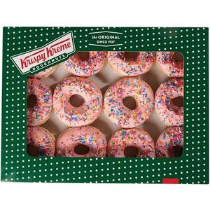 Strawberry Iced Doughnut with Sprinkles