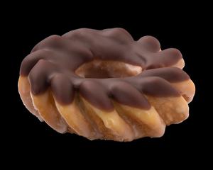 Chocolate Iced Glazed Cruller