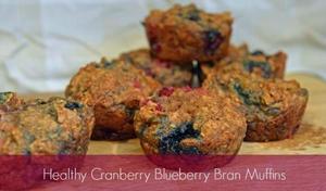 Cranberry Blueberry Bran Muffin