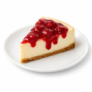 Cheesecake with Raspberry Sauce