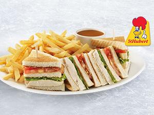 Club Sandwich, White Meat (without Mayonnaise)