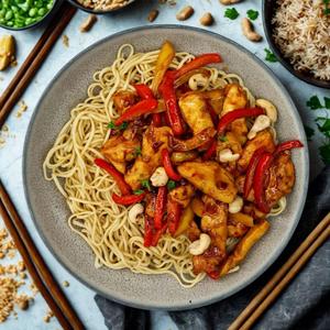 Sweet & Sour Stir-Fry with Chicken and Rice