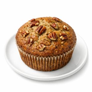 Whole Grain Pecan Banana Bread Muffin