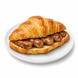 Sausage Breakfast Sandwich on a Croissant