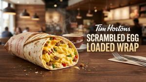 Bacon Scrambled Egg Loaded Wrap