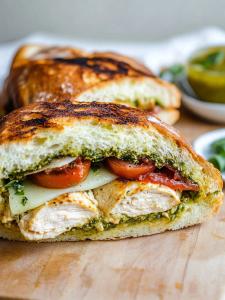 Chicken Caprese Pressed Sandwich