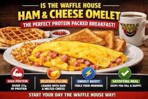 Two Egg Ham & Cheese Omelet