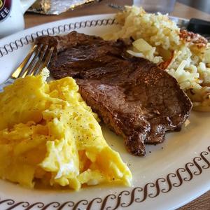 Sirloin Steak & Two Scrambled Eggs