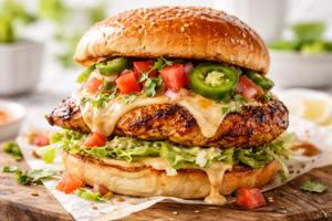 Tex Mex Chicken Burger