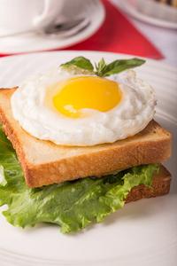 Toast with a Fried Egg (White Bread)