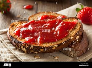 Toast with Jam (Whole Wheat Bread)