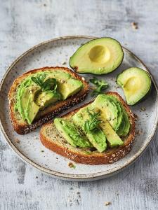 Toast with Avocado (Whole Wheat Bread)