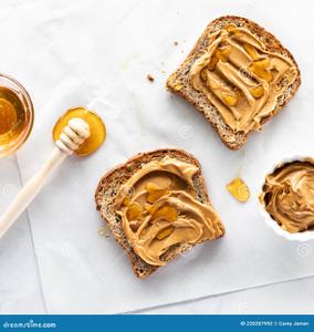 Toast with Peanut Butter (Multigrain Bread)