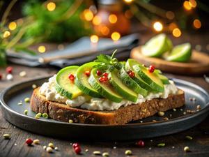 Toast with Cream Cheese (Multigrain Bread)