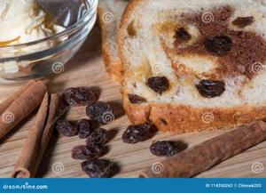Toast with Butter (Cinnamon Raisin Bread)