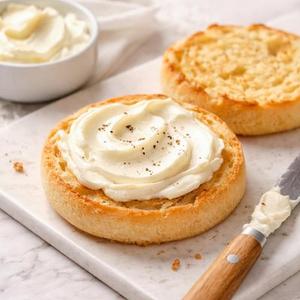 English Muffin with Cream Cheese
