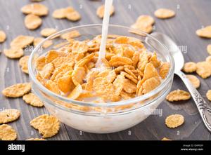 Corn Flakes with Milk and Sugar