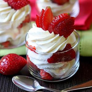 Strawberries with Whipped Cream