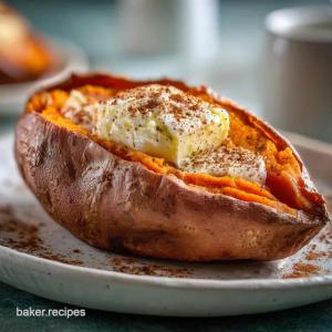 Baked Sweet Potato with Butter