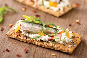 Sardines on Crackers