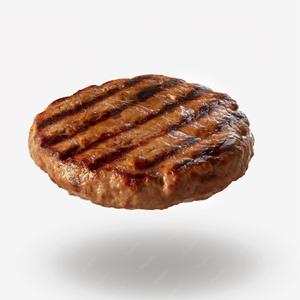 Beef Burger Patty, Cooked (1/4 lb)