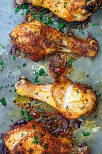 Baked Chicken Drumstick, Skin On