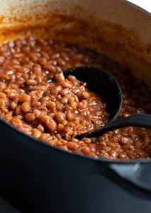 Baked Beans with Molasses, Homemade (1/2 Cup)