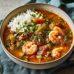 Gumbo with Rice (1 Cup)