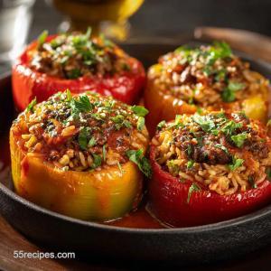 Stuffed Pepper, Beef and Rice (1/2 Pepper)